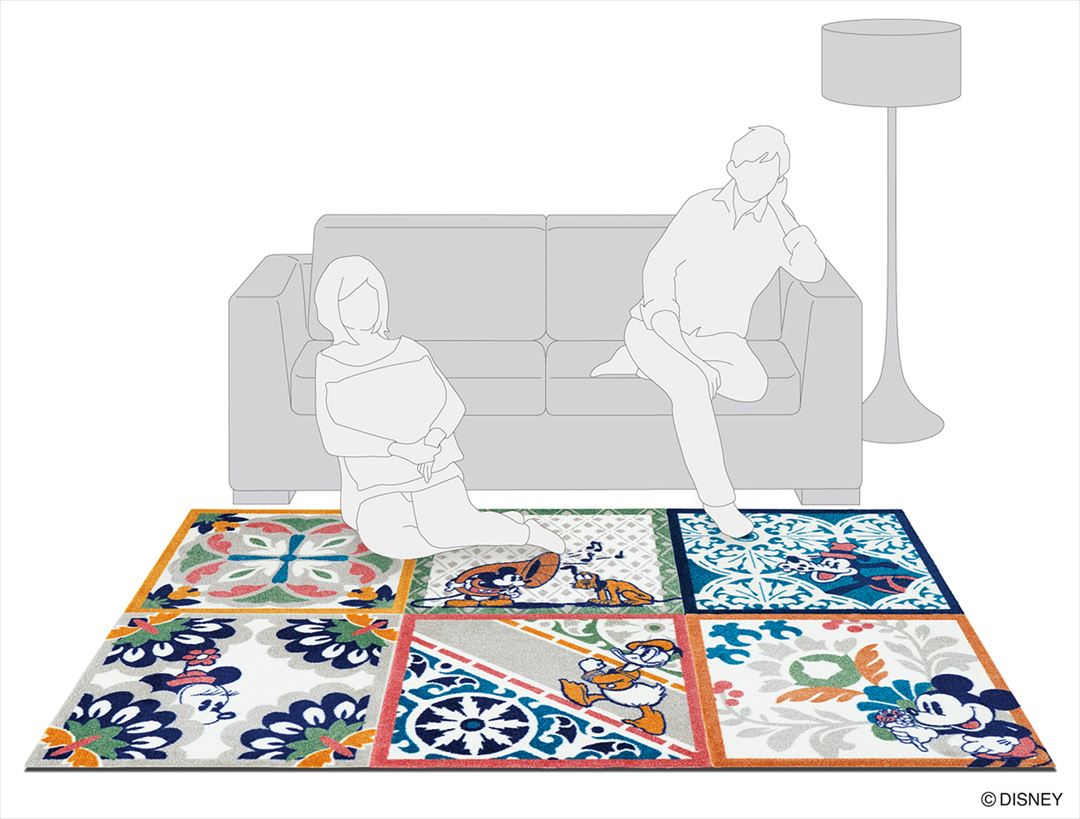 DYM-1068 (MICKEY / Decoration RUG ミッキー / デコレーションラグ #10 アソート)