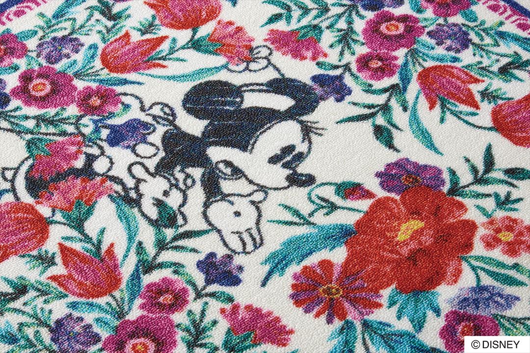 DRM-1060  (MICKEY / Royal garden RUG ミッキー / ロイヤルガーデンラグ #3 ブルー)