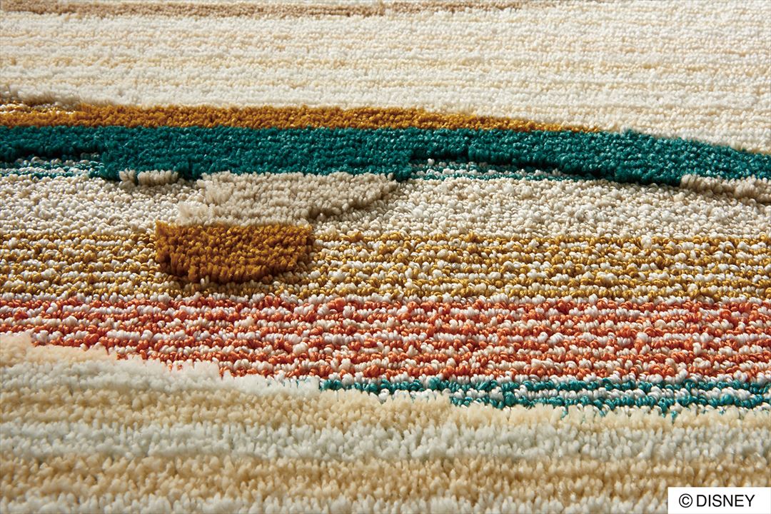 DRM-106A (MICKEY / Candy line RUG ミッキー / キャンディラインラグ #6 オレンジ)