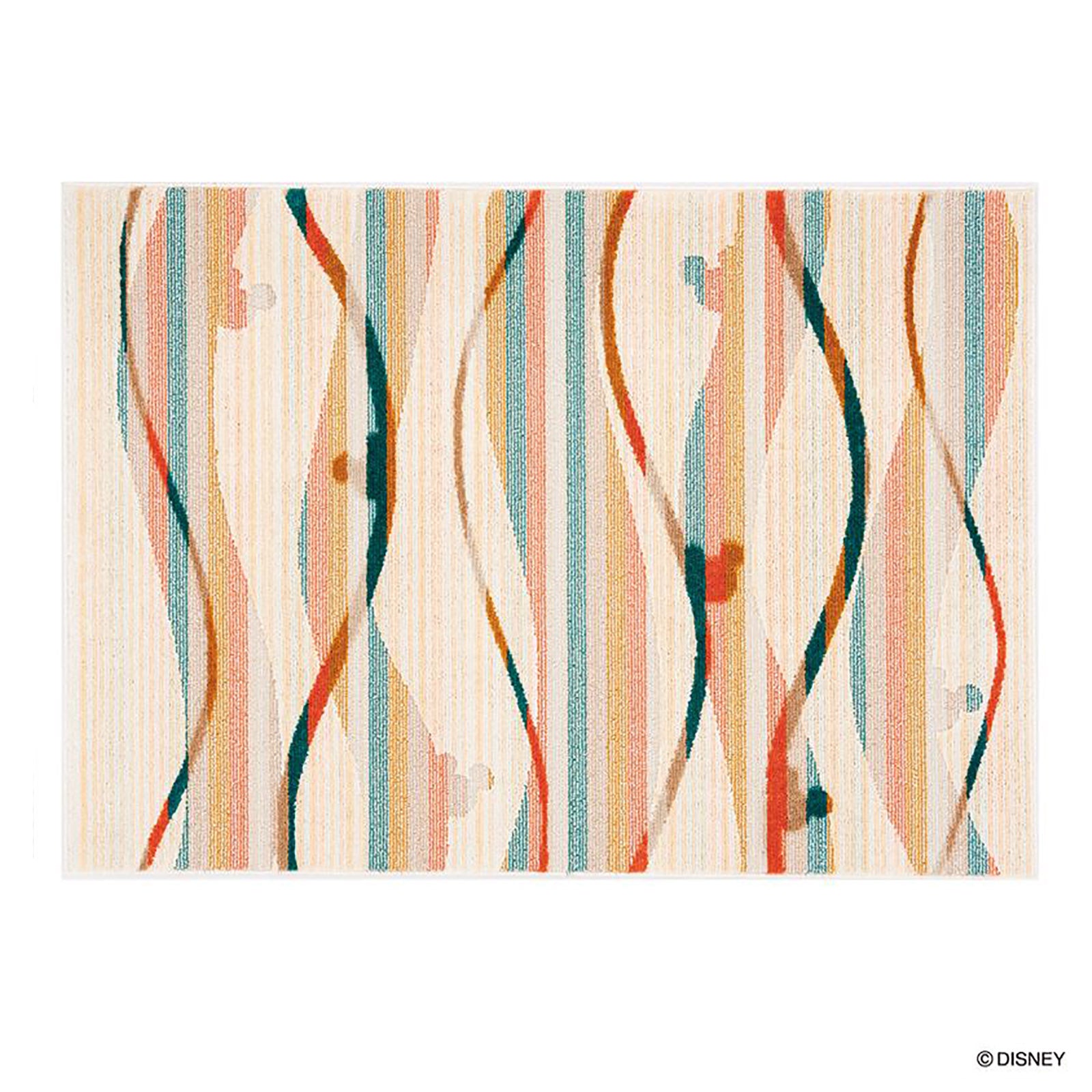 DRM-106A (MICKEY / Candy line RUG ミッキー / キャンディラインラグ #6 オレンジ)
