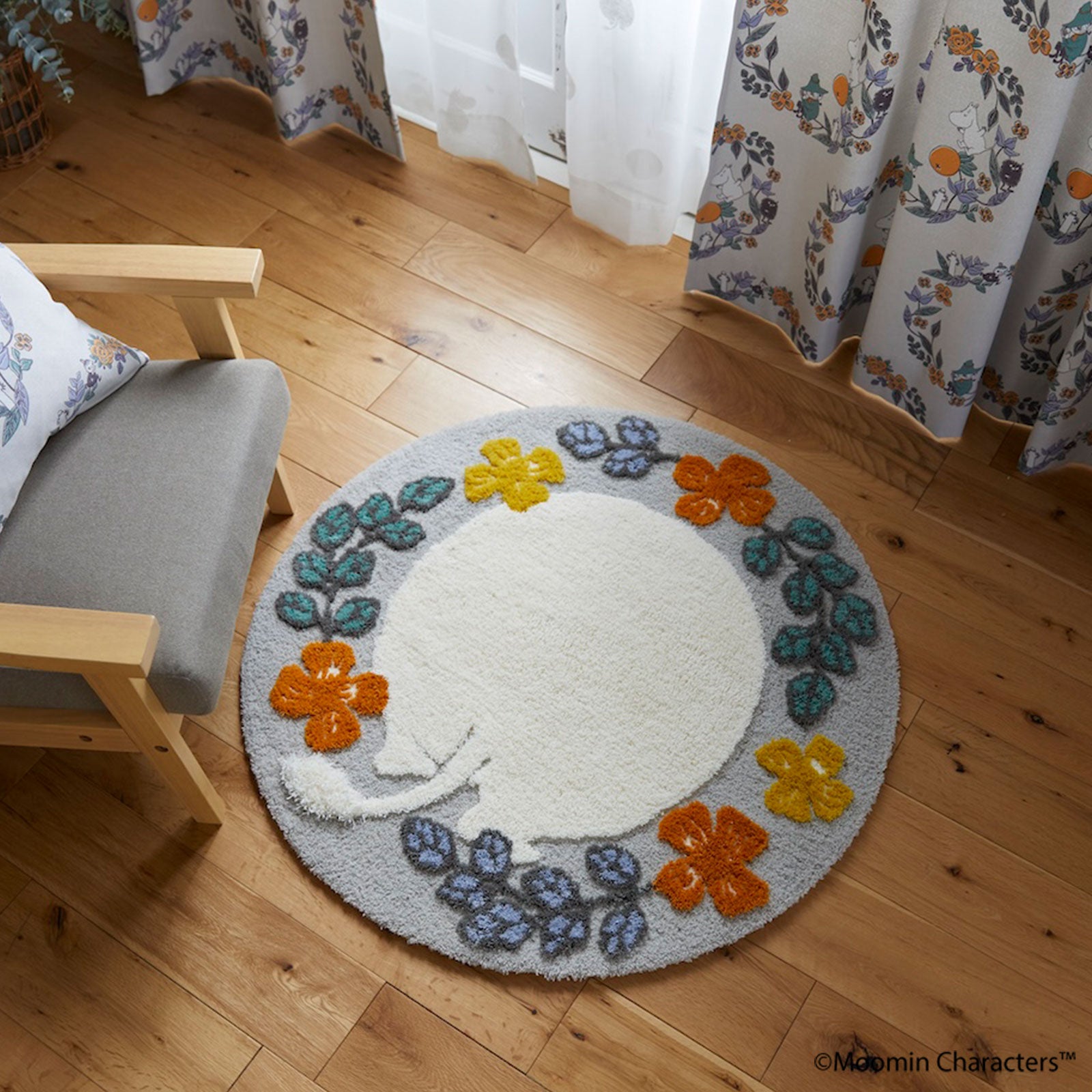 ムーミンのおしり ラグ / ムーミンノオシリ ラグ (#グレー)
