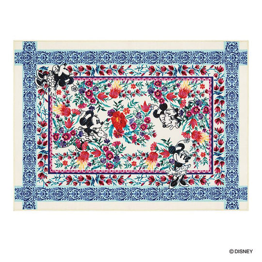 DRM-1060  (MICKEY / Royal garden RUG ミッキー / ロイヤルガーデンラグ #3 ブルー)