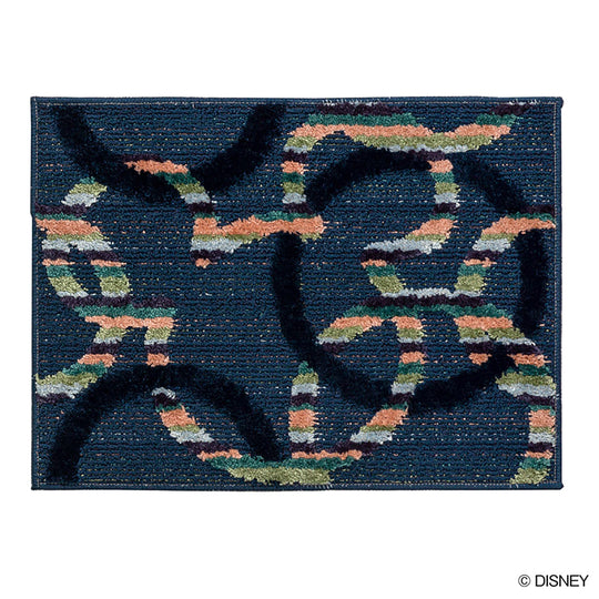 DMM-5094  (MICKEY / Mitsumaru circle KITCHEN MAT  ミッキー / ミツマルサークルキッチンマット #39 ネイビー)
