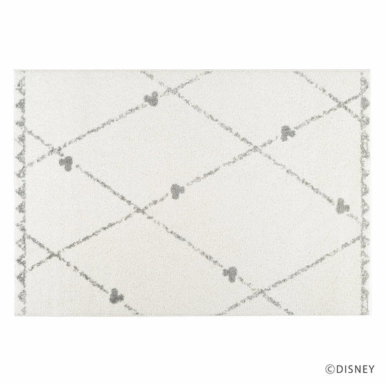 DRM-1101  (MICKEY / Line RUG ミッキー / ラインラグ #1 アイボリー)