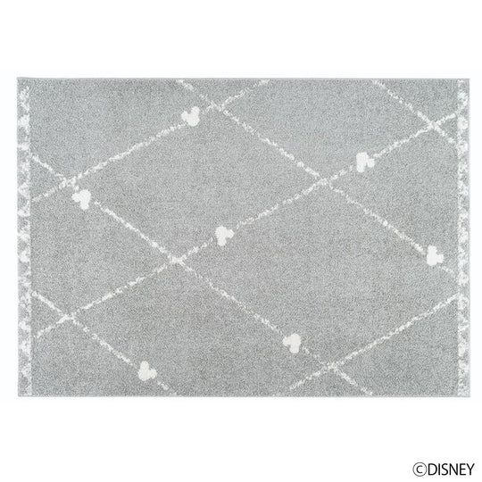 DRM-1101  (MICKEY / Line RUG ミッキー / ラインラグ #9 グレー)