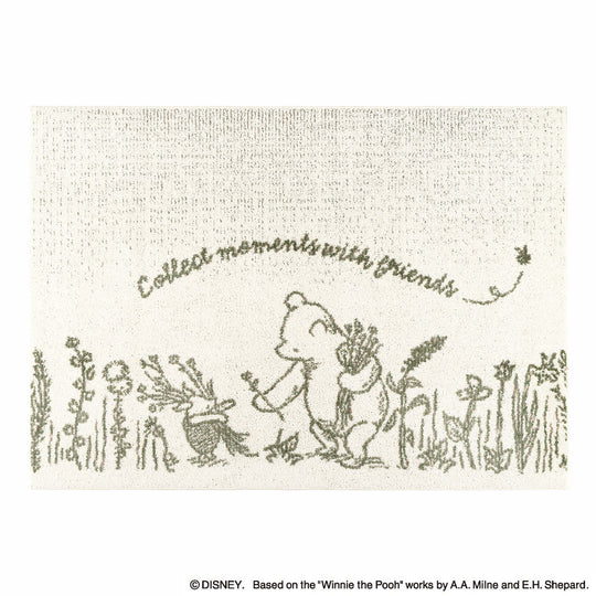 DRP-1109  (POOH / With friends RUG プー / ウィズフレンズラグ #1 アイボリー)